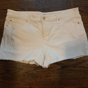 GAP, Women's, Sexy Boyfriend Shorts, Size 12, Color White